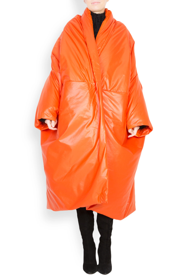 Orange Poncho oversized shell jacket Studio Cabal image 0