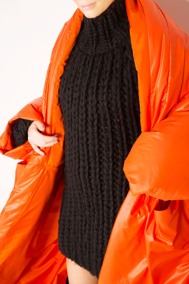 Orange Poncho oversized shell jacket Studio Cabal image 3