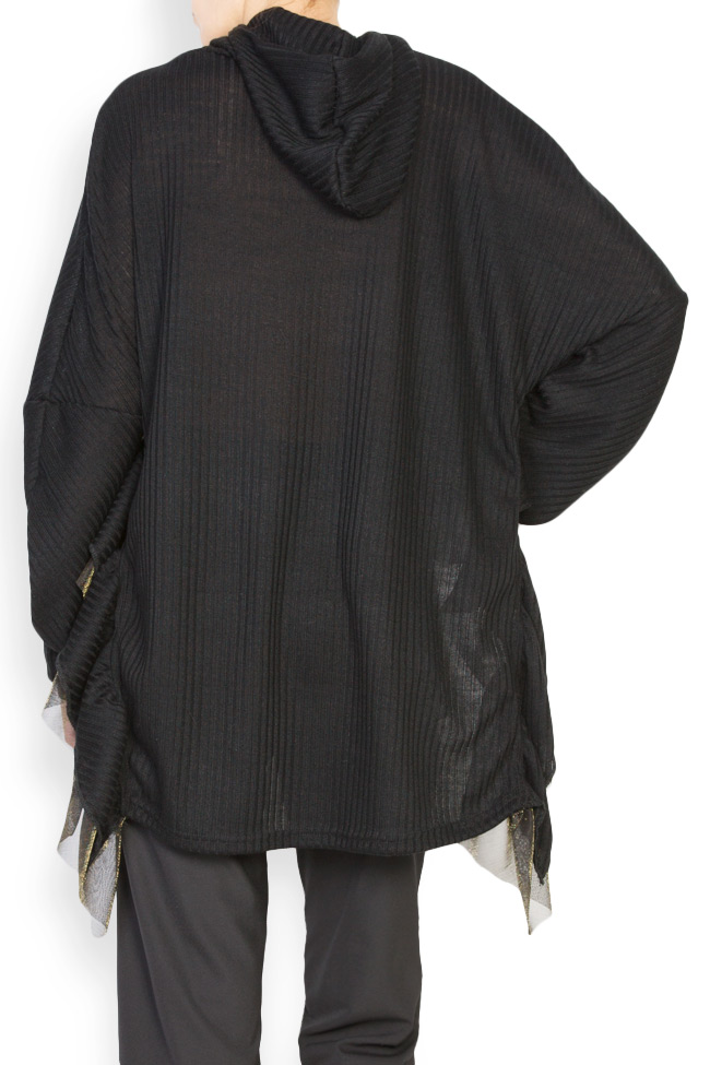 Blouse surdimensionnée en jersey avec volants et capuche Studio Cabal image 2