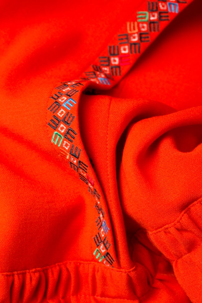 Robe rype chemise en mélange de laine Maressia image 4