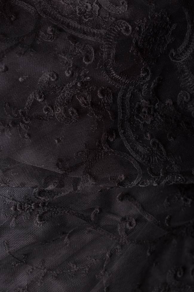 Robe brodée en dentelle et tulle en mélange de coton Aureliana image 5