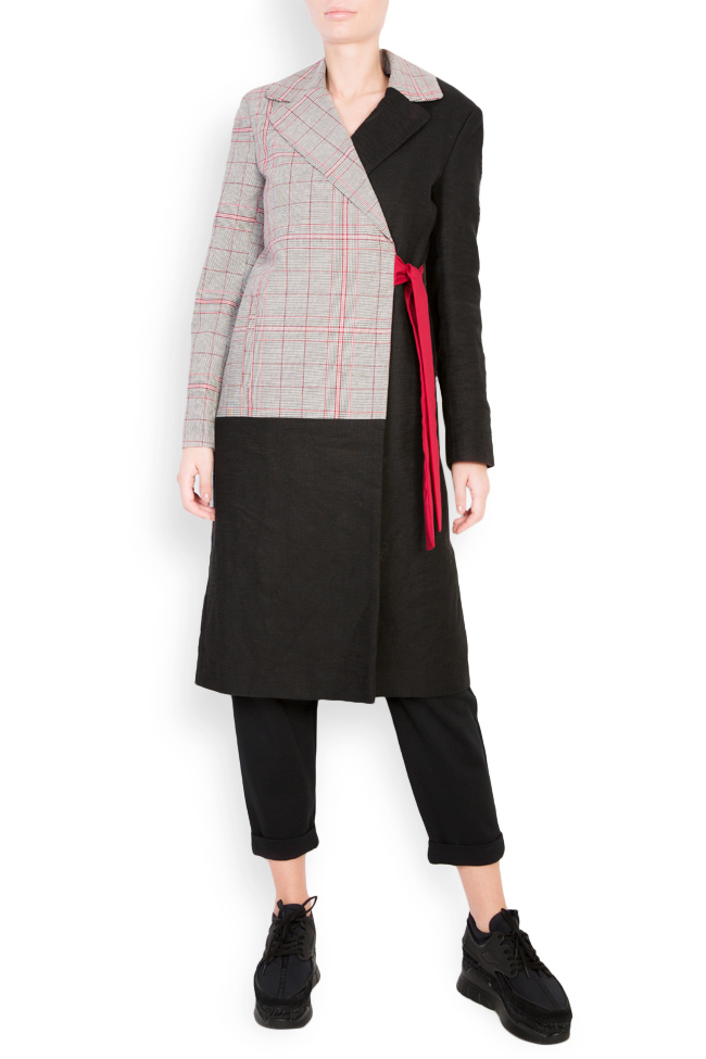 Checked wool-blend coat  Bluzat image 0