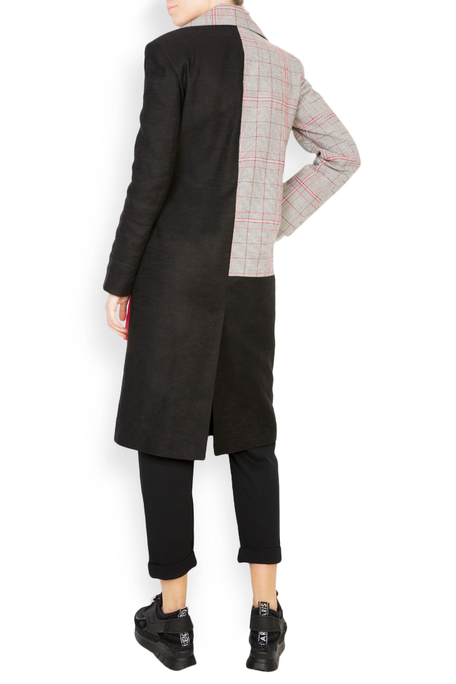 Checked wool-blend coat  Bluzat image 2