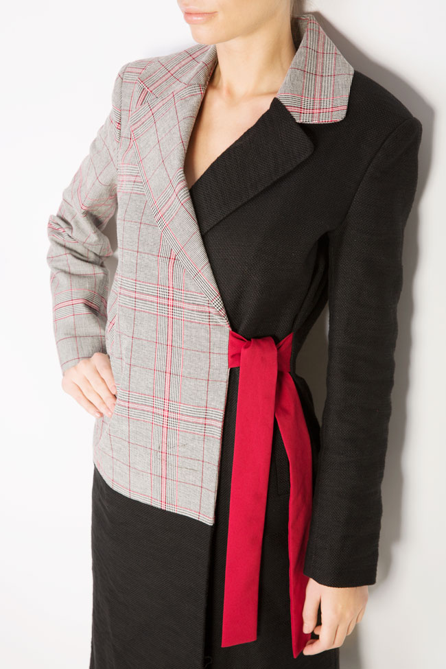 Checked wool-blend coat  Bluzat image 3