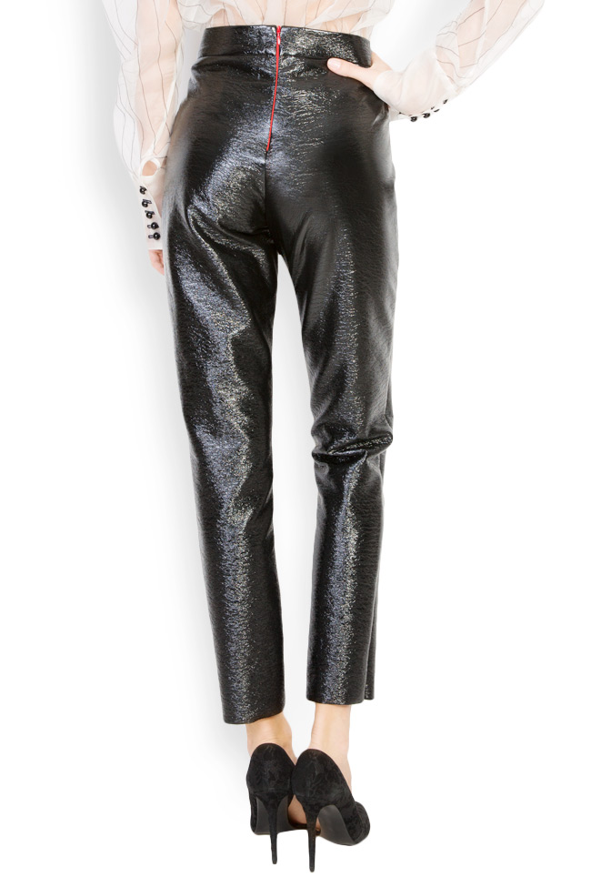 Faux leather skinny pants Lucia Olaru image 3