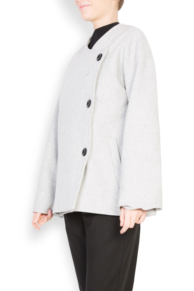 Button embellished wool coat Undress image 1