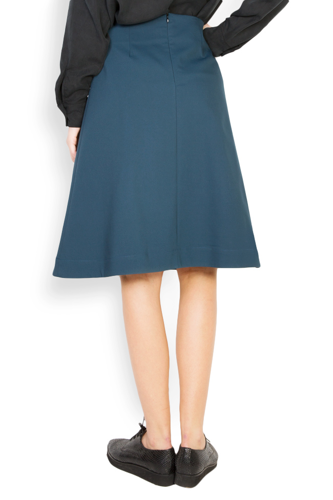 Cotton-blend draped midi skirt Undress image 2