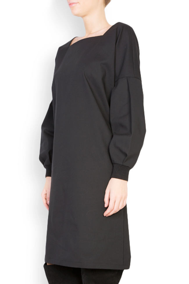 Ruffled sleeves cotton blend midi dress Undress image 3