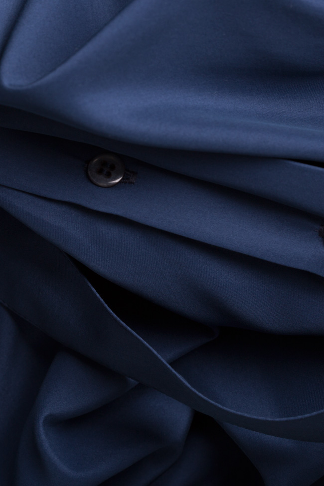 Robe en satin avec boutons cachés et cordon Undress image 4