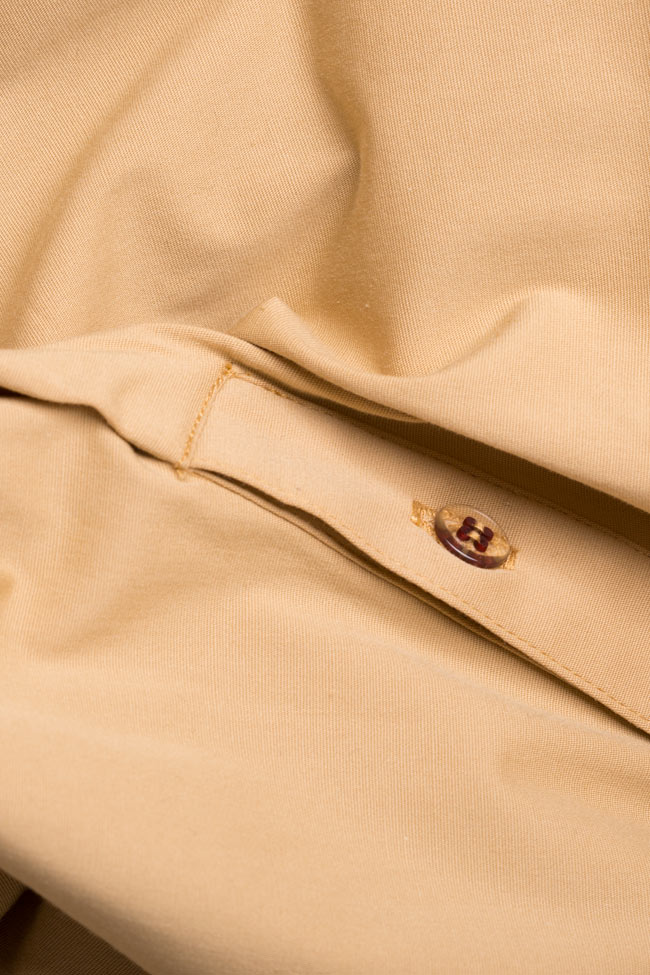 Asymmetric button-embellished cotton blend shirt Undress image 4