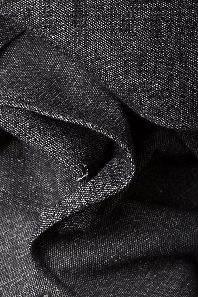 Haina midi supradimensionata din stofa de lana  Undress imagine 4