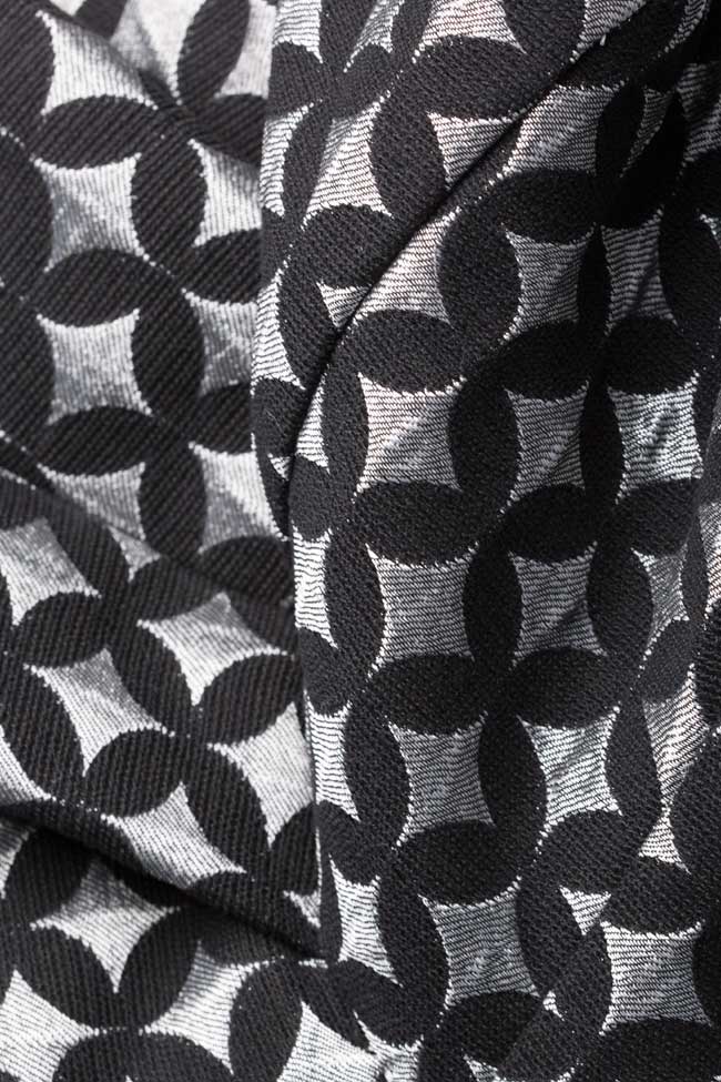 Arinca asymmetric cotton brocade midi dress Mirela Pellegrini image 4