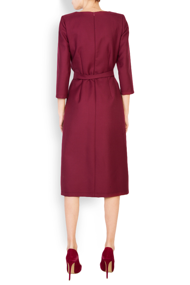 Dream belted wool midi dress Couture de Marie image 2