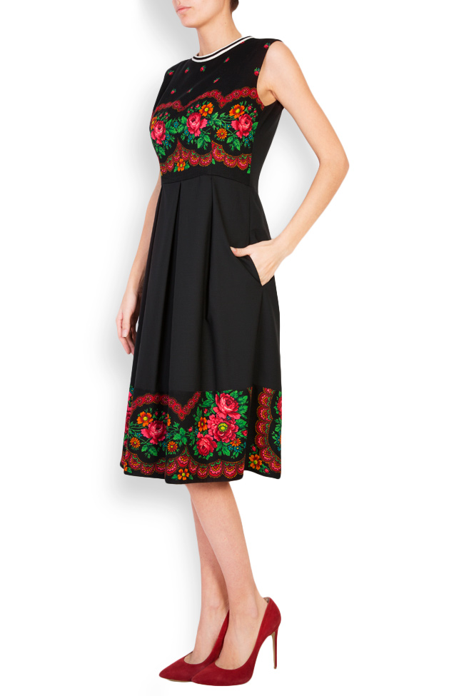 Oana print hot sale tea dress