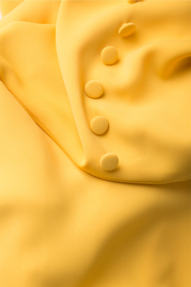 Rialto asymmetric off-the-shoulder crepe midi dress Alina Cernatescu image 5