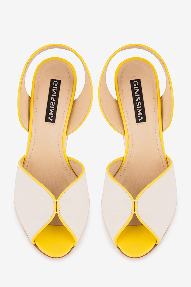 Sandales en cuir avec talon évasé Belle90 Ginissima image 2