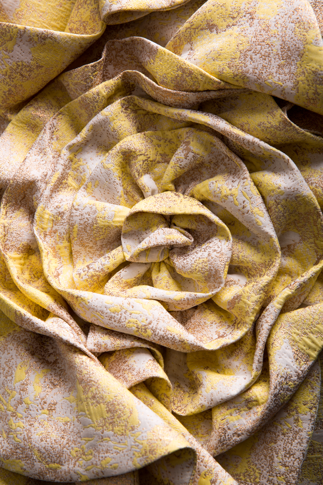 Embellished one-shoulder ruffled brocade gown Alda Ciceu image 4