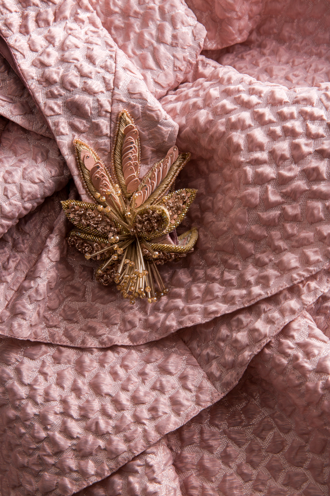 Embellished ruffled brocade gown Alda Ciceu image 4