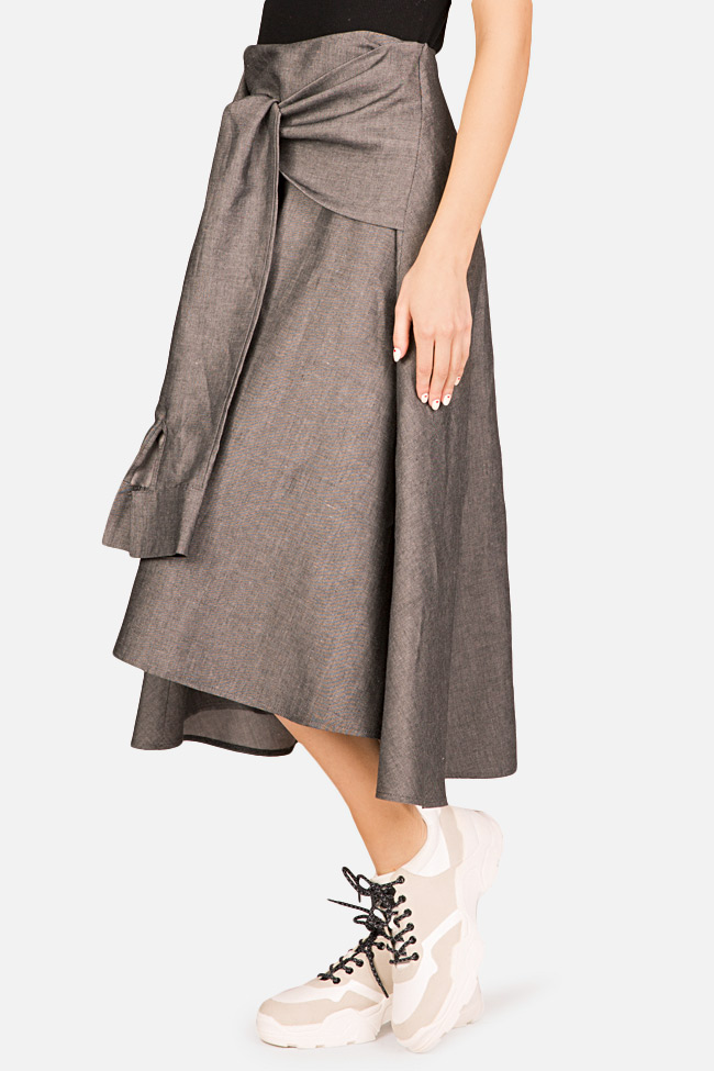 Belted midi skirt Bluzat image 2