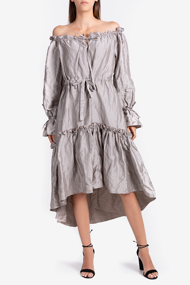 Robe asymétrique en coton avec volants Bluzat image 1