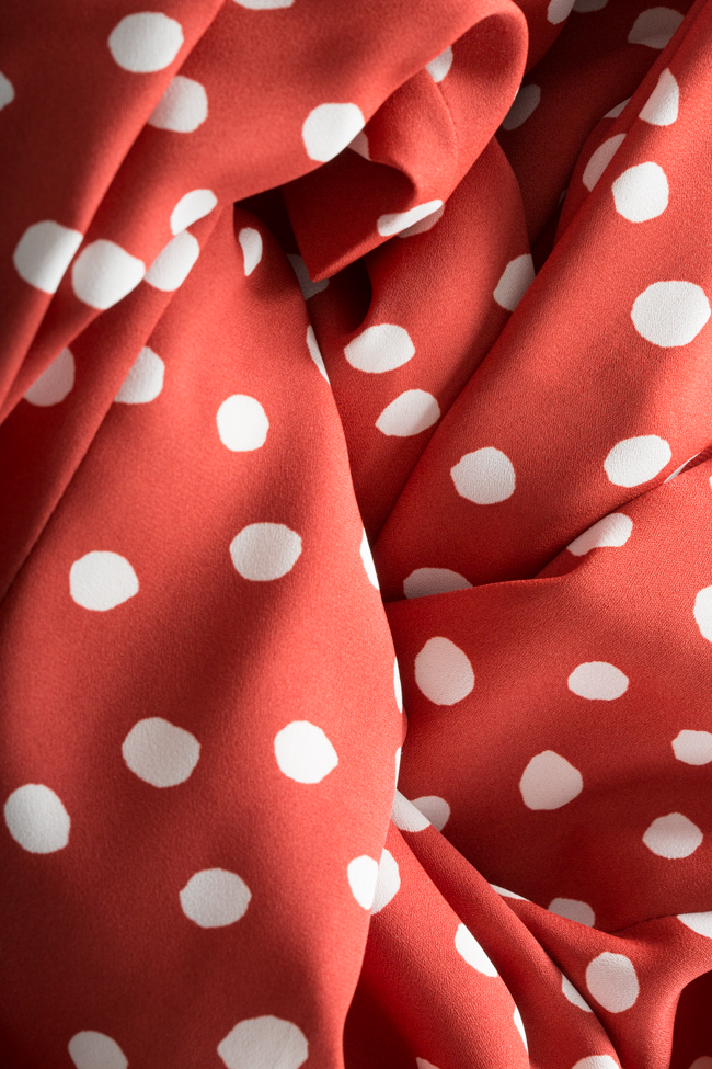 Polka dot-print crepe dress Acob a Porter image 4