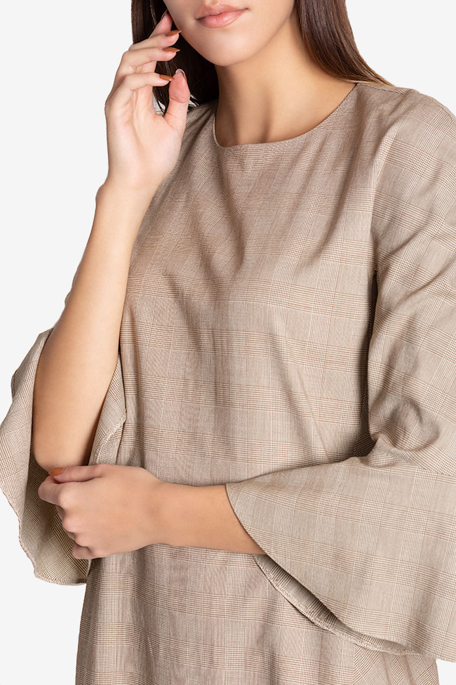 Robe en étoffe fine de laine à carreaux Emilie Couture de Marie image 3