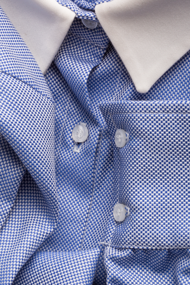 Quadrill silk cotton-blend pleated shirt Carmina Cimpoeru image 4