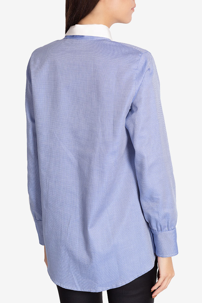 Quadrill silk cotton-blend pleated shirt Carmina Cimpoeru image 2