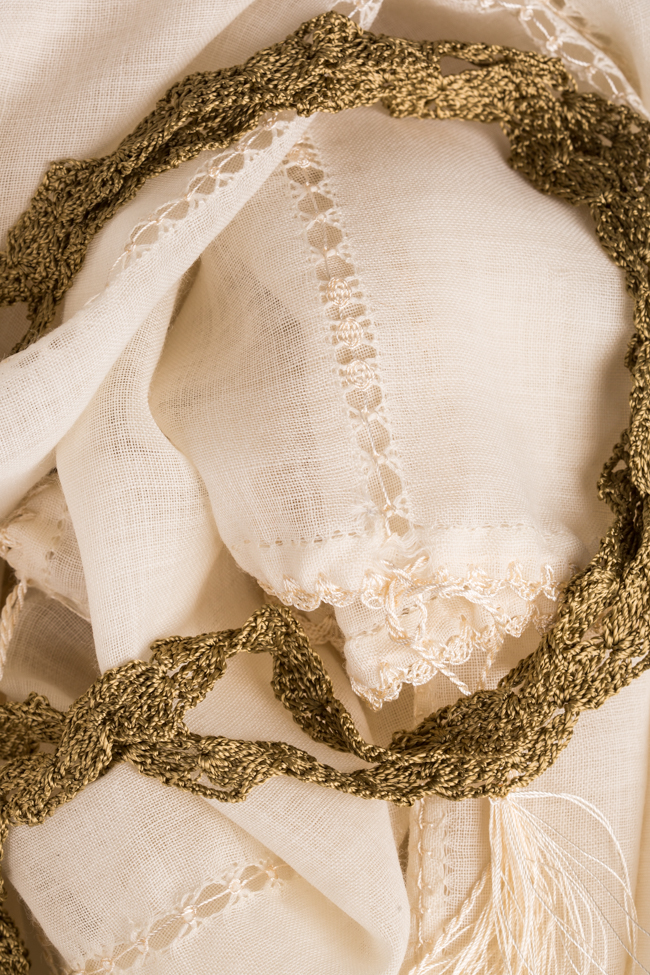 Blouse en laine mérinos avec broderie réalisée à la main Izabela Mandoiu image 3