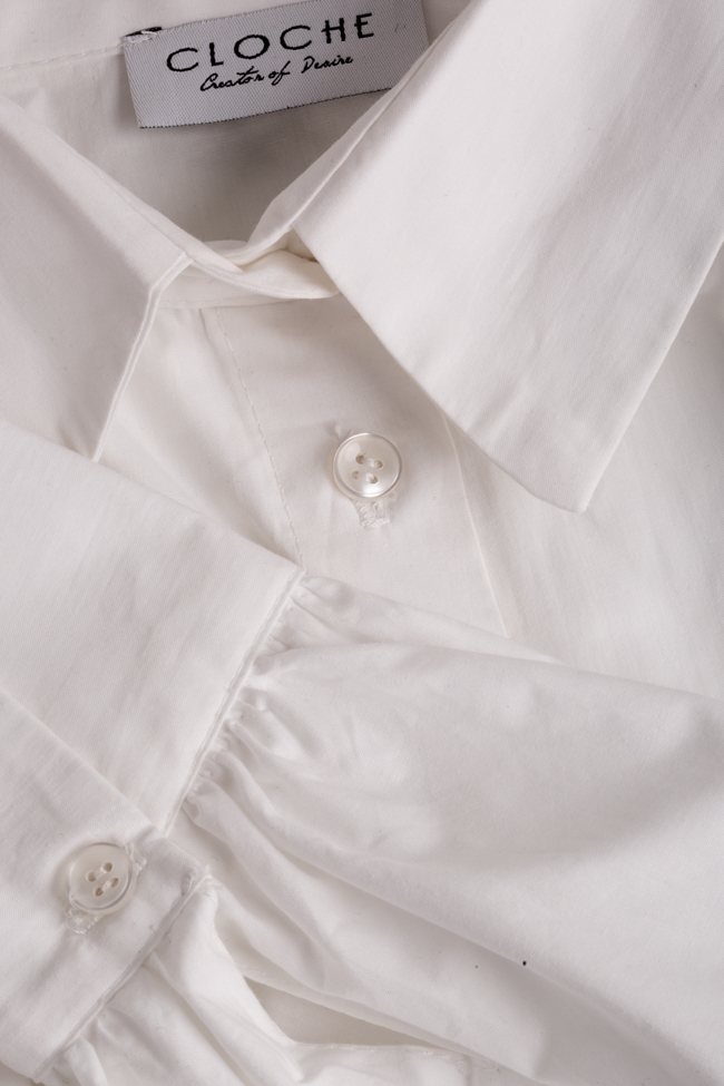 Oversized cotton-poplin shirt Cloche image 4