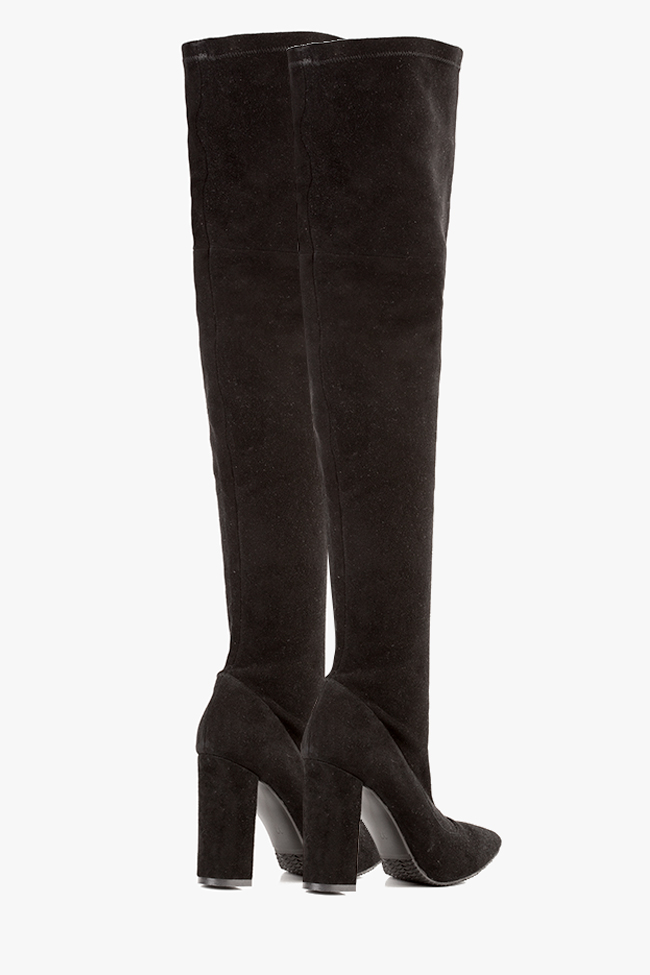 The Queen stretch suede over-the-knee boots Hannami image 2