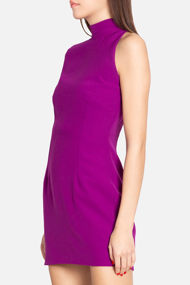 One-sleeve crepe mini dress Mirela Diaconu  image 0
