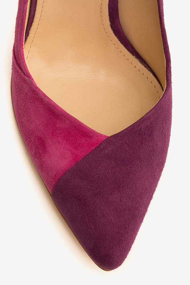 Chaussure bicolores en daim à talon Alice90 Ginissima image 2