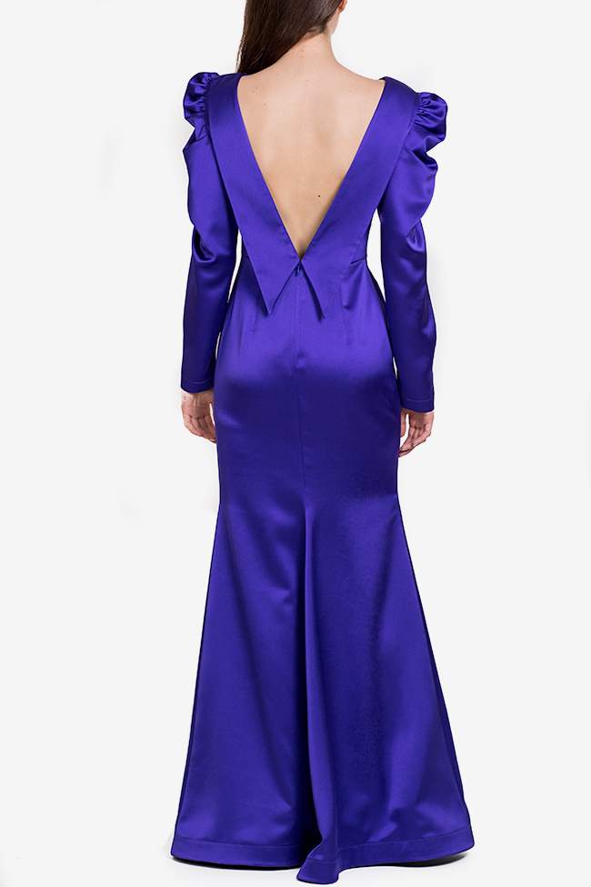 Tiffany tafetta imperial purple maxi dress Ramona Belciu image 2
