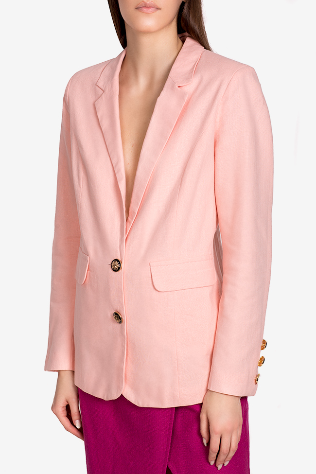 Classic linen pink jacket Acob a Porter image 0