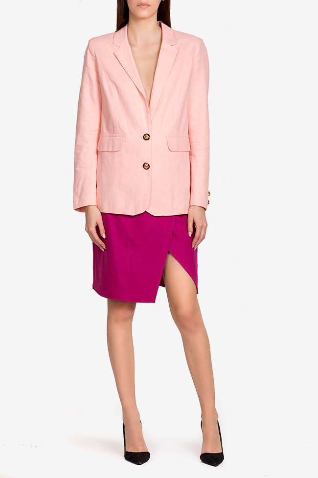 Classic linen pink jacket Acob a Porter image 1
