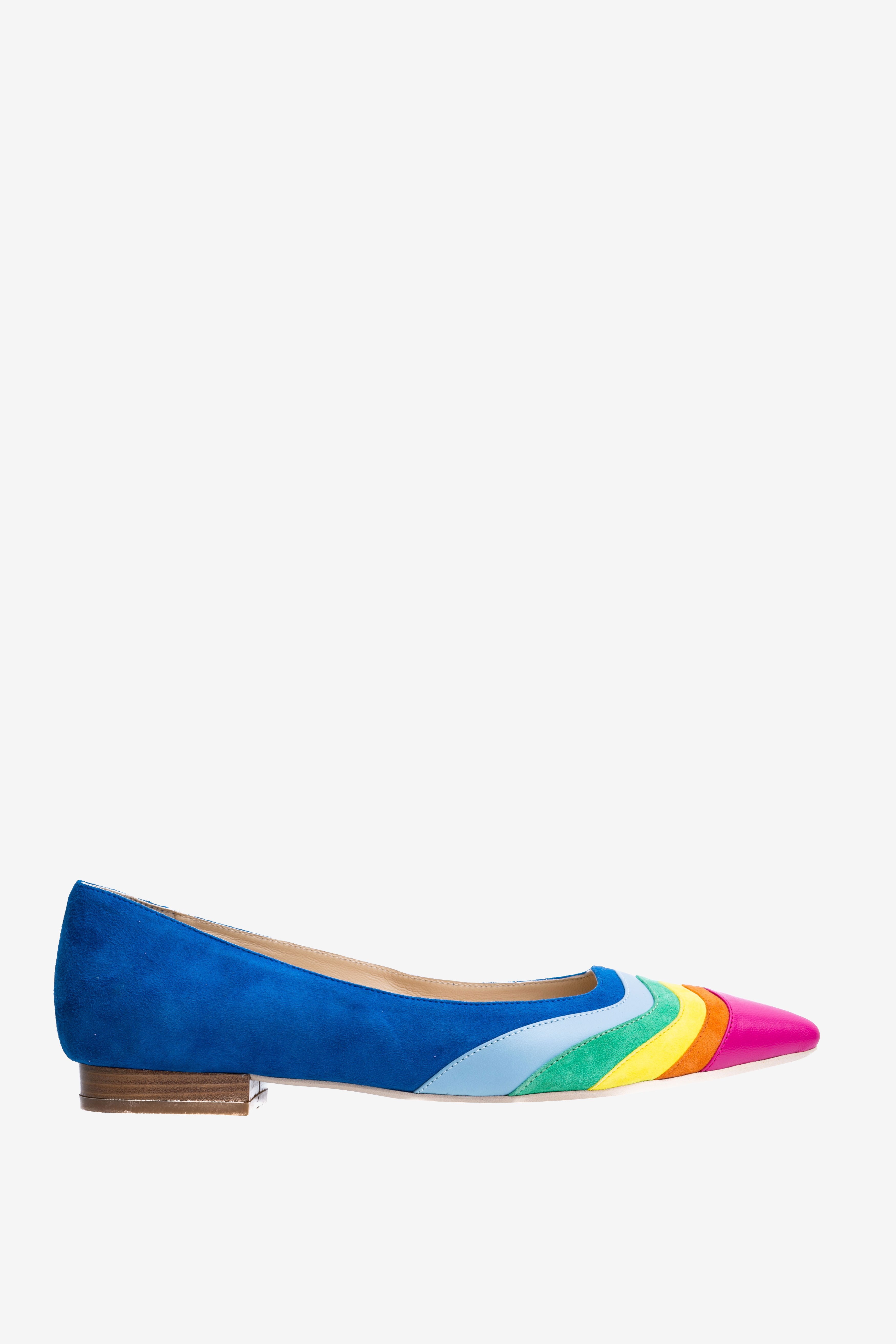 Pantofi multicolori cu varf ascutit Ginissima imagine 0