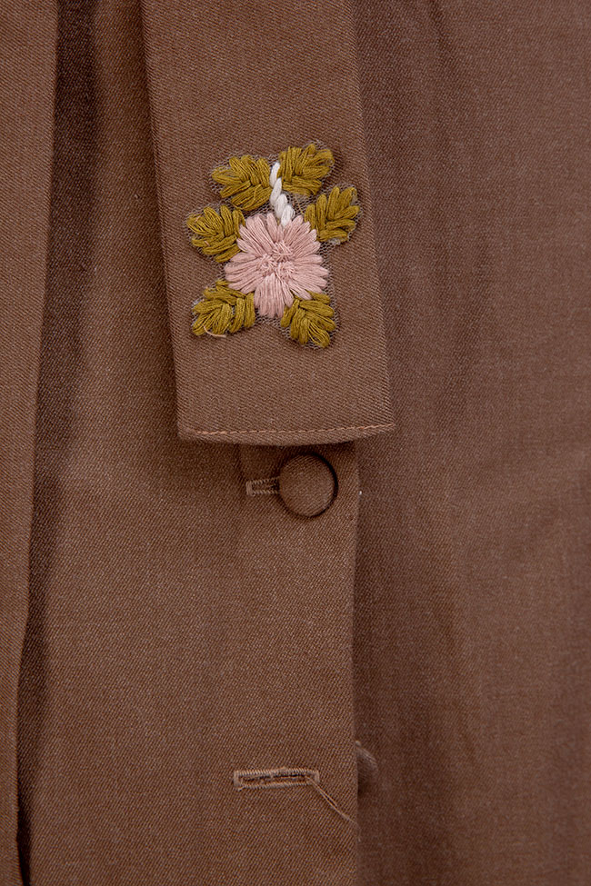 Rochie din stofa de lana IZABELA MANDOIU SECOND HAND imagine 2
