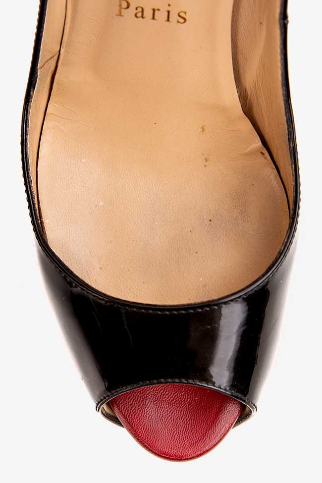 Pantofi din piele lacuita Christian Louboutin imagine 3