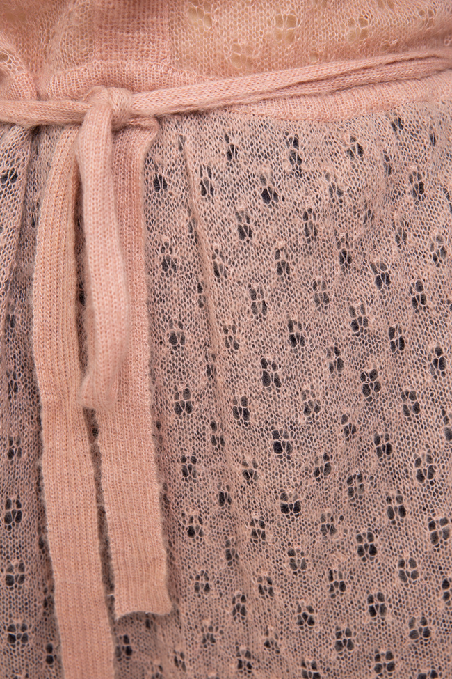 Rochie din lana cu mansete negre Manoush imagine 2