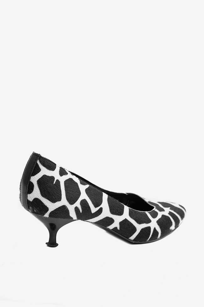 Pantofi imprimeu alb negru Guglielmo Rotta imagine 1
