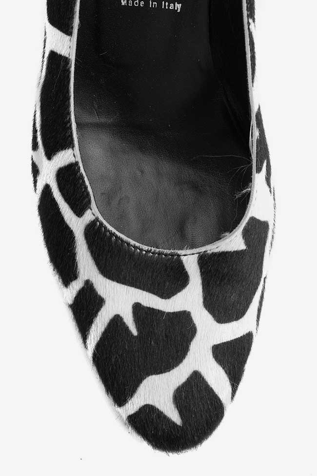 Pantofi imprimeu alb negru Guglielmo Rotta imagine 3