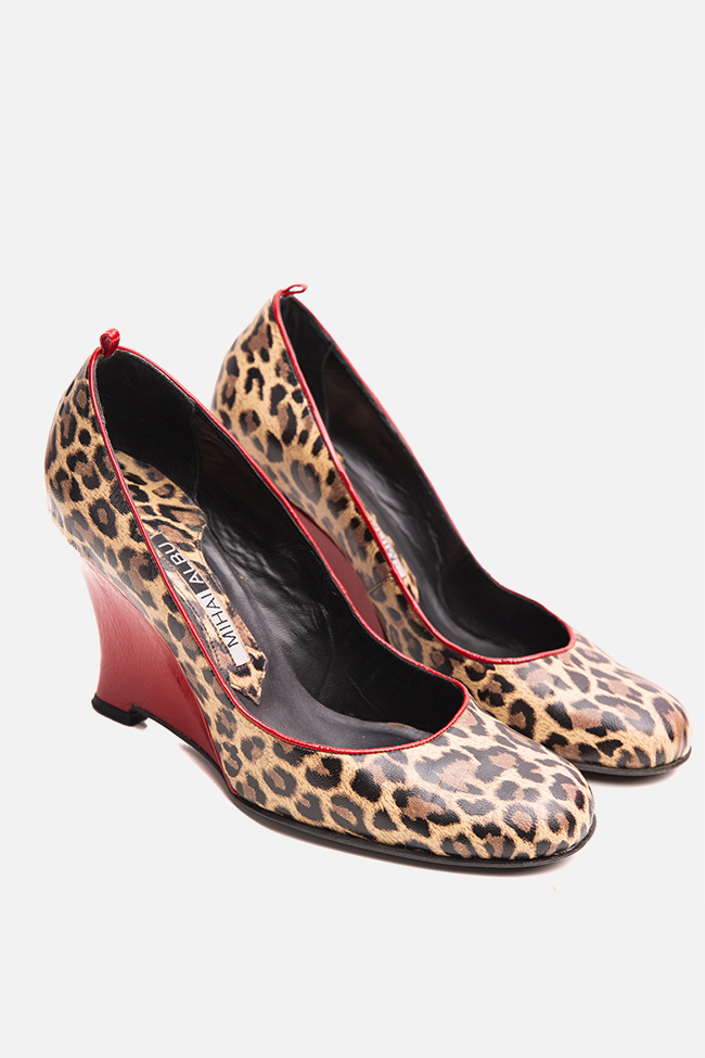 Pantofi cu imprimeu leopard MIHAI ALBU SECOND HAND imagine 2