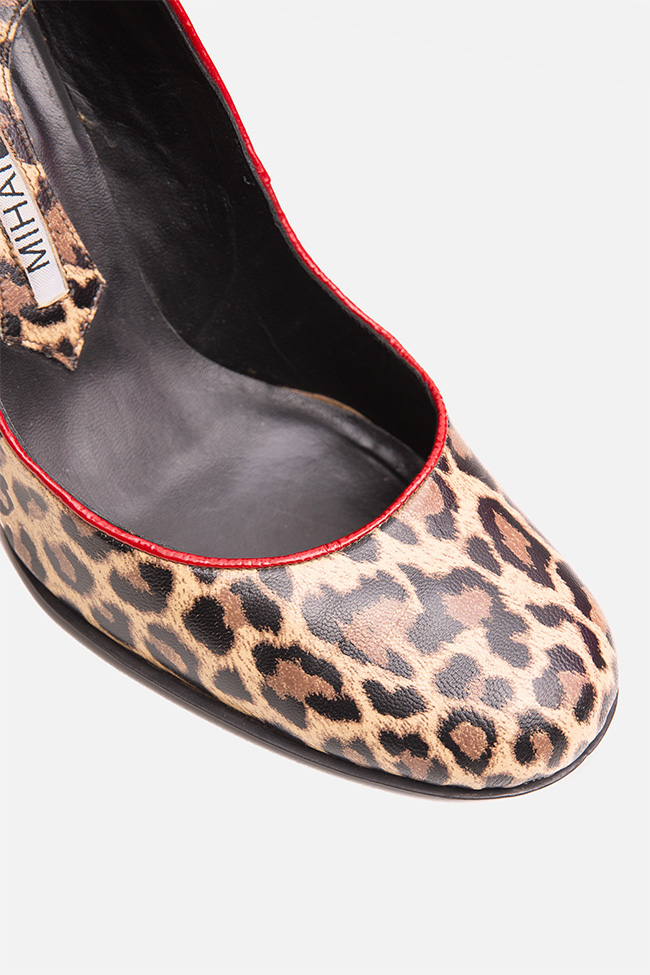 Pantofi cu imprimeu leopard MIHAI ALBU SECOND HAND imagine 1