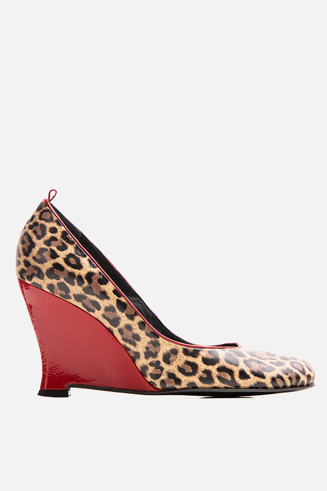 Pantofi cu imprimeu leopard MIHAI ALBU SECOND HAND imagine 0