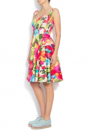 SECOND HAND Rochie cu imprimeu floral din bumbac CLOCHE